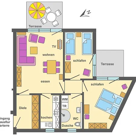 Apartment Freesenbruch 4 3 - Inseltreff Ostseeheilbad Zingst